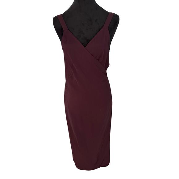 Everlane Size 8 Plum Sleeveless Wrap Midi Dress – New, Ethical Brand